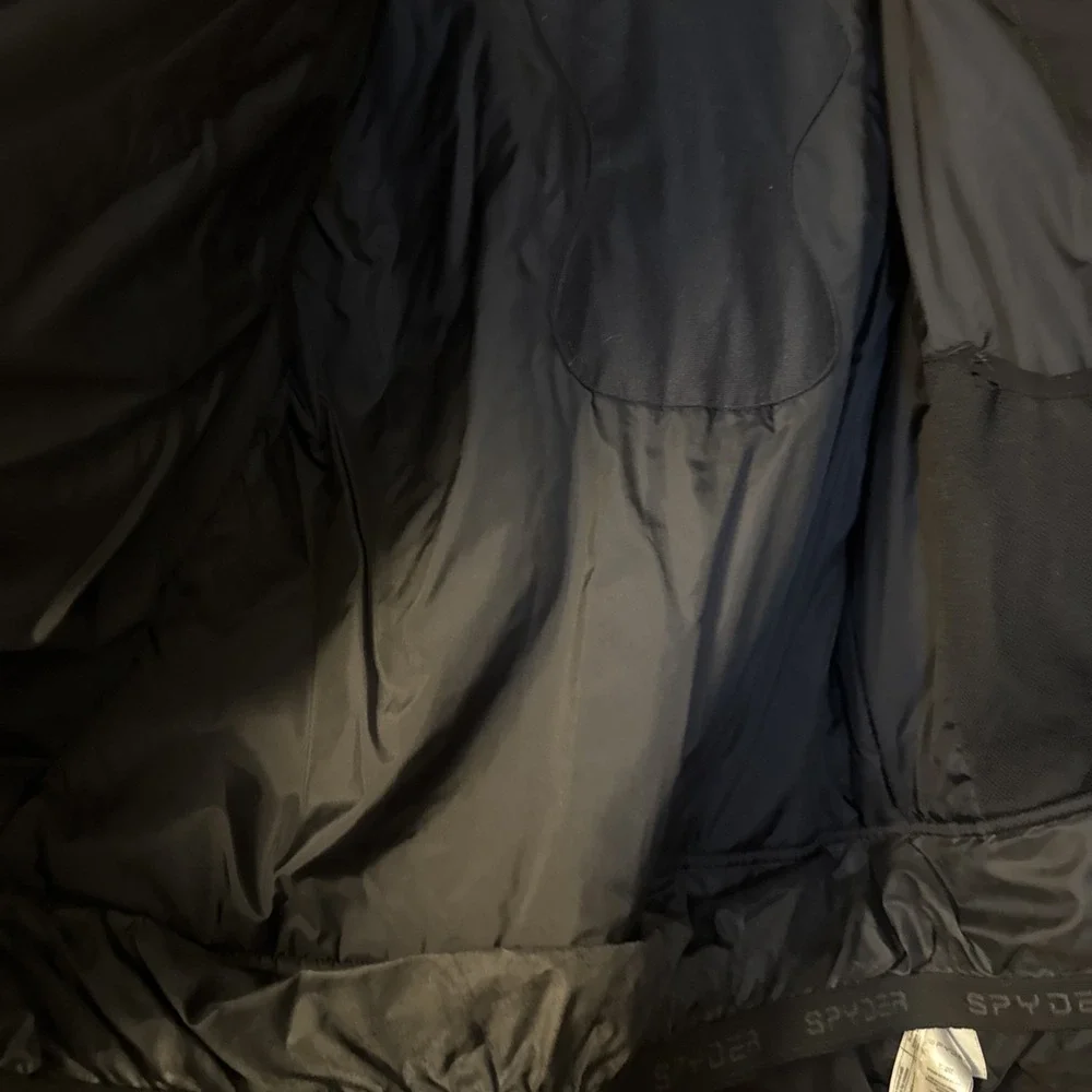 Spyder Boys Ski Jacket Size 18 Red Black Hooded Waterproof Snow Coat Youth‎ - Picture 6 of 10